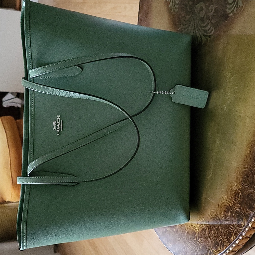 Coach LTH City Tote, light green